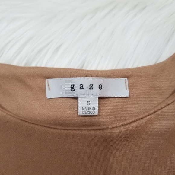 gaze Bodysuit High Neck Color Tan SIZE S. - Picture 17 of 17